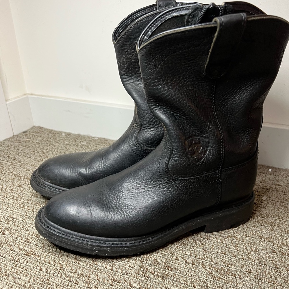 Ariat Men’s Sierra Cowboy Work Boot Black -Size 10 D